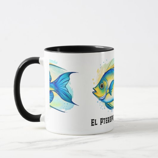 Watercolor Series: Angelfish Tasse (Links)