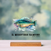 Watercolor Series: Bass Acrylschild (Neutral)