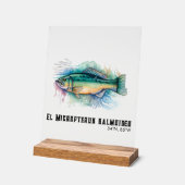 Watercolor Series: Bass Acrylschild (Winkel)