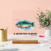 Watercolor Series: Bass Acrylschild (Hochzeit)