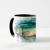 Watercolor Series: Bass Tasse (Vorderseite Links)