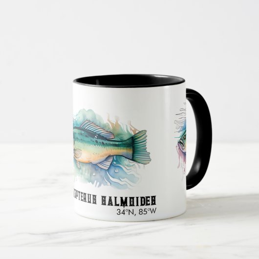 Watercolor Series: Bass Tasse (VorderseiteRechts)