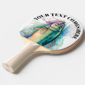Watercolor Series: Bass Tischtennis Schläger (Vorderseite)