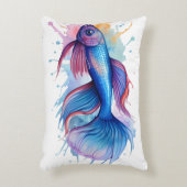 Watercolor Series: Betta Fish Dekokissen (Vorderseite(Vertikal))