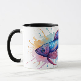 Watercolor Series: Betta Fish Tasse