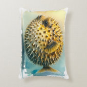 Watercolor Series: Blowfish Dekokissen (Vorderseite(Vertikal))