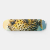 Watercolor Series: Blowfish Skateboard (Horizontal)