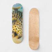 Watercolor Series: Blowfish Skateboard (Vorderseite)