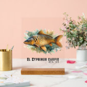 Watercolor Series: Carp Acrylschild (Hochzeit)