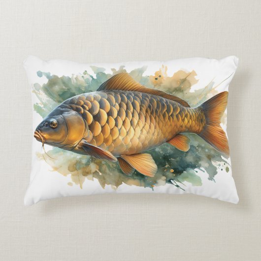 Watercolor Series: Carp Dekokissen (Vorderseite)