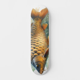 Watercolor Series: Carp Skateboard