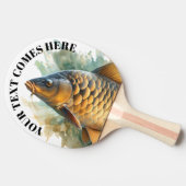 Watercolor Series: Carp Tischtennis Schläger (Seitenansicht)
