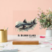 Watercolor Series: Catfish Acrylschild (Hochzeit)