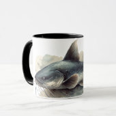 Watercolor Series: Catfish Tasse (Vorderseite Links)