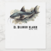 Watercolor Series: Catfish Weinetikett (Einzelnes Label)