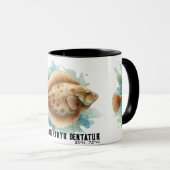 Watercolor Series: Flounder/Flatfish Tasse (VorderseiteRechts)