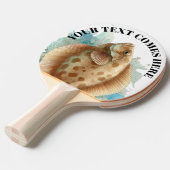 Watercolor Series: Flounder/Flatfish Tischtennis Schläger (Vorderseite)