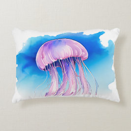 Watercolor Series: Jellyfish 2 Dekokissen