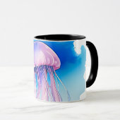 Watercolor Series: Jellyfish 2 Tasse (VorderseiteRechts)