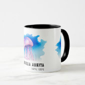 Watercolor Series: Jellyfish 2 Tasse (VorderseiteRechts)