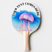 Watercolor Series: Jellyfish 2 Tischtennis Schläger (Rückseite)