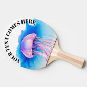 Watercolor Series: Jellyfish 2 Tischtennis Schläger (Seitenansicht)