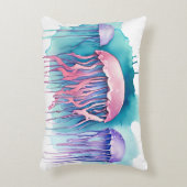 Watercolor Series: Jellyfish Dekokissen (Vorderseite(Vertikal))