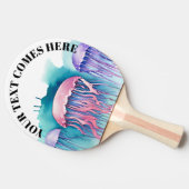 Watercolor Series: Jellyfish Tischtennis Schläger (Seitenansicht)