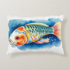 Watercolor Series: Koi Fish Dekokissen