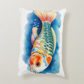 Watercolor Series: Koi Fish Dekokissen (Rückseite(Vertikal))