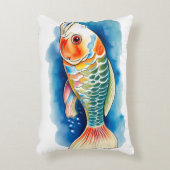 Watercolor Series: Koi Fish Dekokissen (Vorderseite(Vertikal))