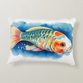 Watercolor Series: Koi Fish Dekokissen (Rückseite)