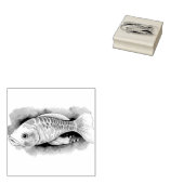 Watercolor Series: Koi Fish Gummistempel (Stempel)