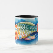 Watercolor Series: Koi Fish Tasse (Zentrum)