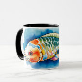 Watercolor Series: Koi Fish Tasse (Vorderseite Links)