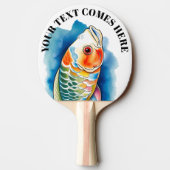 Watercolor Series: Koi Fish Tischtennis Schläger (Rückseite)