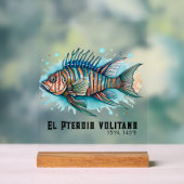 Watercolor Series: Lionfish Acrylschild (Neutral)