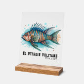 Watercolor Series: Lionfish Acrylschild (Winkel)