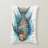 Watercolor Series: Lionfish Dekokissen (Rückseite(Vertikal))