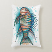 Watercolor Series: Lionfish Dekokissen (Vorderseite(Vertikal))