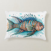Watercolor Series: Lionfish Dekokissen (Rückseite)