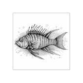 Watercolor Series: Lionfish Gummistempel (Prägung)