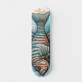 Watercolor Series: Lionfish Skateboard
