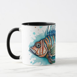 Watercolor Series: Lionfish Tasse