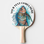 Watercolor Series: Lionfish Tischtennis Schläger (Rückseite)