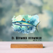 Watercolor Series: Mackerel Acrylschild (Neutral)