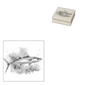 Watercolor Series: Mackerel Gummistempel (Stempel)