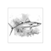Watercolor Series: Mackerel Gummistempel (Prägung)