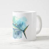 Watercolor Series: Mackerel Jumbo-Tasse (Vorderseite Rechts)