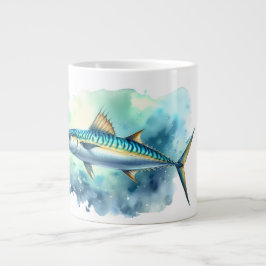 Watercolor Series: Mackerel Jumbo-Tasse